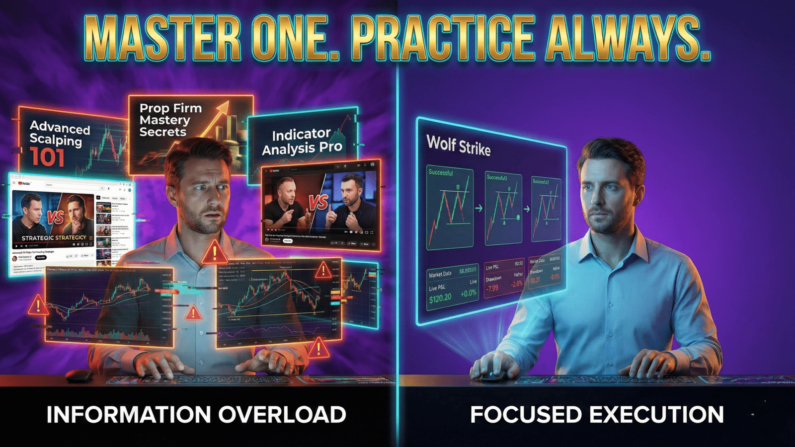 Stock Market Trading Illustration