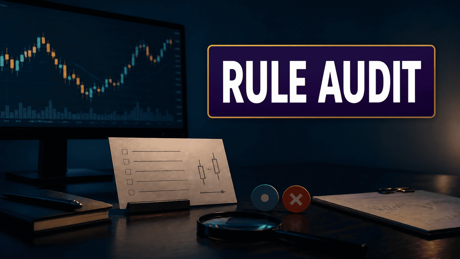 RULE AUDIT title card for Win-Stay, Lose-Shift Audit: Did One Outcome Rewrite Your Trading Rule?